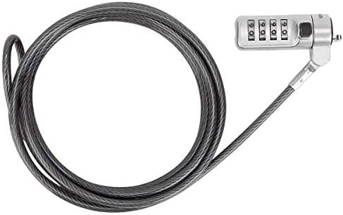 Targus DEFCON Trapezoid Serialized Combo Cable Lock for Laptop Computer and Desktop Security - 1 Pack (ASP66GLX-S)
