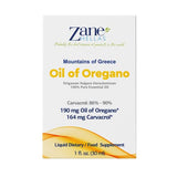 Zane Hellas 190 mg Oregano Oil-164 mg Carvacrol per Serving-4 Drops Daily. 100% Greek Undiluted Oil of Oregano. 86%-90% Min Carvacrol. Probably The Best Oregano Oil in The World. 2 fl. oz.- 60ml