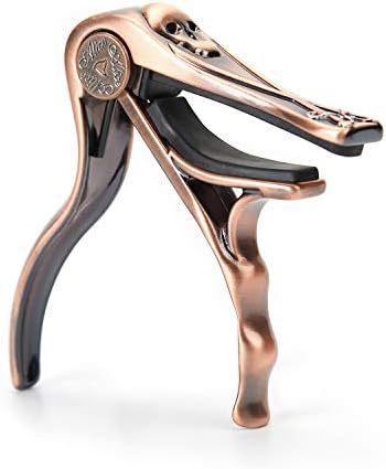 Alice Skull Capo for Guitar - Aluminum Alloy Skeleton Head Guitar Capo for Acoustic Guitar & Electric Guitar (A007H/PB)