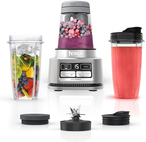 Ninja Blenders for Kitchen | Smoothie Blender, Mixer, Grinder - Premium Blending Performance for Sauces, Frozen Drinks, and More | 1200 Peak Watt Motor | SS101 Foodi Personal Smoothie Maker