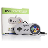 2 Pack USB Controller for SNES Retro Gaming, miadore SNES USB Classic Gamepad Joypad Gamestick for Windows PC MAC Linux Retropie Raspberry Pi 3