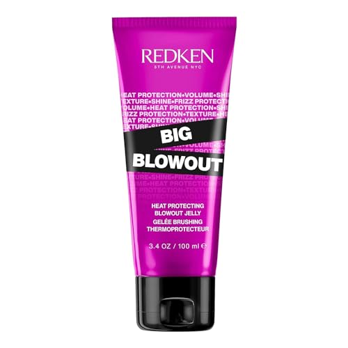 Redken Big Blowout Heat Protection Jelly Serum - For All Hair Types, Volume For Fine Hair, Blowdry Gel