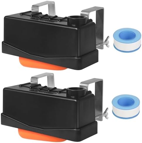 Water Trough Float Valve Livestock Stock Tank Float Valve for Water Tank of Pond Farm Livestock Cattle Goat Horse Pool,2PCS Automatic Control Waterer Level
