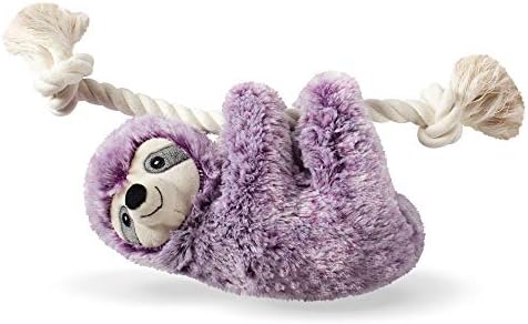 Fringe Studio Dog Toy, Violet Sloth On A Rope-Plsh Pet Toy (289393)