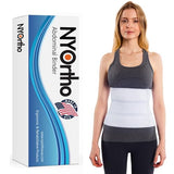 NYOrtho Abdominal Binder Lower Waist Support Belt - Compression Wrap for Men and Women MADE IN USA (30" - 45") 3 Panel - 9"