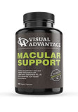 Visual Advantage Macular Support Formula for Eye Health - 180 Count - Based on The AREDS 2 Study - for Age Related Macular Eye Health (AMD) - Eye Vitamins