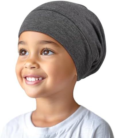 OLESILK Silk Bonnet for Kids Girls 2-6 Years, Adjustable Strap, Smooth for No Frizzy Hair, Breathable All Night Slleping