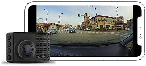 Garmin Dash Cam 67W, 1440p and Extra-Wide 180-degree FOV, Monitor Your Vehicle While Away w/ New Connected Features, Voice Control, Compact and Discreet, Includes Memory Card (Renewed)