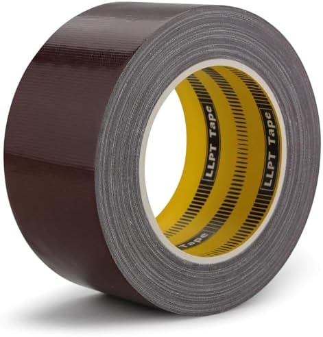 LLPT Duct Tape Dark Brown Premium Grade 2.36 Inches x 108 Feet Heavy Duty Easy Tear Strong Adhesive for Moving Packing Color Coding Art Craft DIY Projects Repair (DT254)