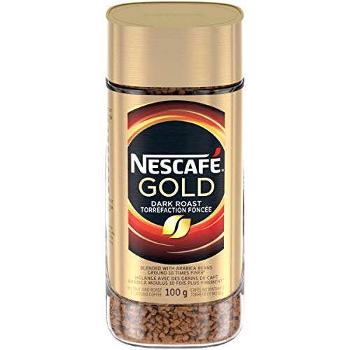 NESCAFÉ Gold Dark Roast Instant And Roast & Ground Coffee, 100 g Jar {Imported from Canada}