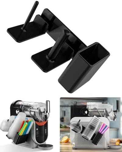 Cup Organizer for Ninja Slushie Machine FS301 & FS300-3-in-1 Side-Mounted Holder for Cups, Lids & Straws - Accessories for Ninja Slushie Machine