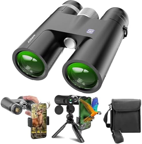 18x50 HD Binoculars for Adults High Powered – Binoculars with Large Lens, Smartphone Adapter & Tripod – Perfect Binoculars for Hunting, Bird Watching, Travel, and Outdoor Use