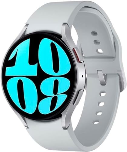 Samsung Galaxy Watch 6 (44mm, WIFI + 4G LTE) 1.5" Super AMOLED Smartwatch GPS Bluetooth, Fully Unlocked w/Sleep Coaching, Water Resistant, BP Monitor R945U (w/Fast Charger Cube, Silver) (Renewed)