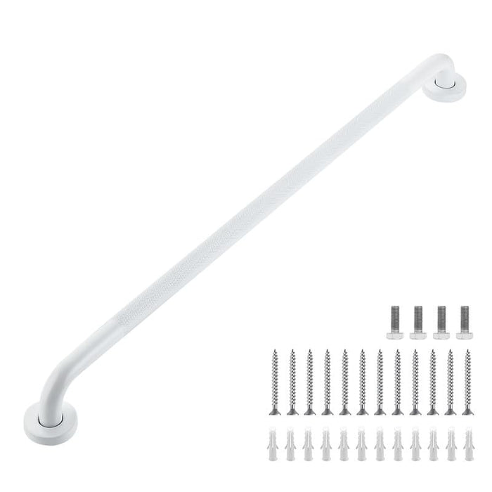 Grab Bars for Shower, 1 Pack 32-Inch Anti Slip Shower Handles for Elderly, Safety Shower Grab Bar, Stainless Steel Handicap Grab Bars for Bathroom (White 1" Diameter)