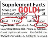 EnerGold® World's ONLY Pure-Gold-Based M-State Monoatomic Gold/ORMUS Powder! No Salt, Dyes, or Fillers! 2024 Formulation!