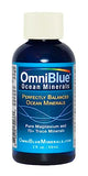 OmniBlue Ocean Minerals | 100 Percent Certified, Pure and Naturally Harvested Ocean Electrolytes as Naturally Occurring Macro & Trace Minerals | No Additives or Alterations 2 oz