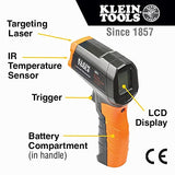 Klein Tools IR1 Infrared Thermometer, Digital Laser Gun is Non-Contact Thermometer with a Temperature Range -4 to 752-Degree Fahrenheit