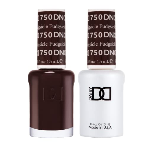 DND Gel Polish Set, Brown Collection, UV/LED GelPolish and Air Dry Nail Lacquer, Matching Chip-Free Polish Duo, 0.5 Fl Oz Each