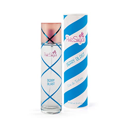 Pink Sugar Berry Blast Eau de Toilette Perfume for Women, Body Mist, Hair Fragrance, Sweet + Fruity Scent, Notes of Blueberries, Blackberries, Cotton Candy & Vanilla