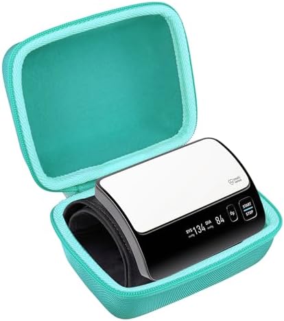 co2CREA Hard Case Replacement for OMRON Evolv Bluetooth Wireless Upper Arm Blood Pressure Monitor BP7000 HEM-7600T-BK (Mint Green Case)