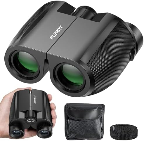 12X25 High Powered Binoculars for Adults, Waterproof Compact Binoculars with Clear Low Light Vision, Small Binoculars for Bird Watching, Hunting, Travel, Concerts