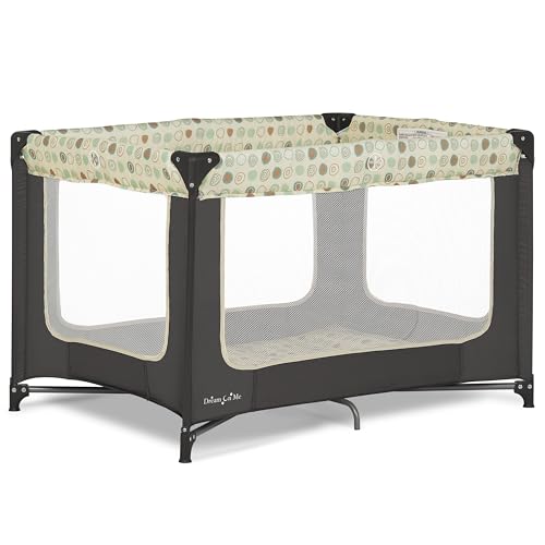 Zodiak Portable Playard in Grey, Lightweight, Packable and Easy Setup Baby Playard, Breathable Mesh Sides and Soft Fabric - Comes with a Removable Padded Mat