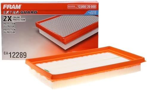FRAM Extra Guard Flexible Panel Engine Air Filter Replacement, Easy Install w/Advanced Engine Protection and Optimal Performance, CA12289 for Select Lexus, Subaru and Toyota Vehicles