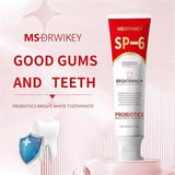 Sp-6 Ultra Whitening Toothpaste, MS DRWIKEY Probiotics Bright White Toothpaste, Sp 6 Toothpaste, Ultra Whitening Toothpaste Sp-6, Sp-6 Probiotics Whitening Toothpaste, Fresh Breath (5pcs)