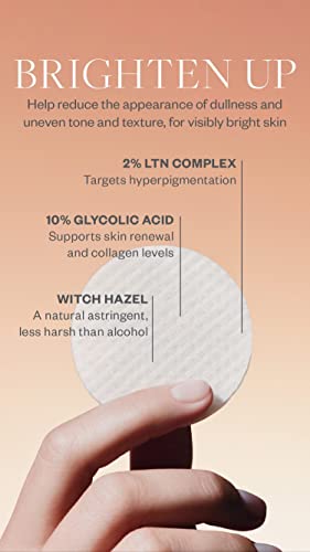 SkinMedica Even & Correct Brightening Treatment Pads For Face Exfoliating, 10% Glycolic Acid Pads That Are Retinol, Alcohol and Hydroquinone Free, 60 Ct