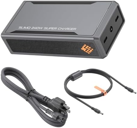 𝐒𝐥𝐢𝐦𝐐 GaN Charger for Laptop, DC 20V and USB C PD3.0 240W 230W 200W 180W 170W Universal Gaming Laptop Charger AC Adapter Compatible with Dell MSI Lenovo HP Razer Asus Acer (Without DC Adapter)