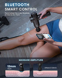 RENPHO Power Bluetooth Massage Gun Deep Tissue, FSA HSA Eligible Percussion Muscle Massage Gun for Athletes, Powerful Portable Electric Handheld Massager Gun, LED Touch Display, Carry Case