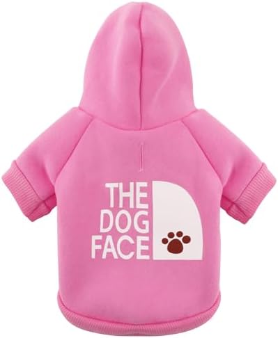 Paiaite Pink Chihuahua Dog Hoodie: Keep Your Pup Warm and Stylish with a 'The Dog Face' Printed Sweatshirt Pet Clothes, and Sweater Coat All in One Perfect for Winter and Cool Summer Nights! Pink XXL