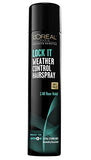 L'Oreal Paris Advanced Hairstyle - Lock It - Weather Control Hairspray - Anti Frizz - Net Wt. 8.25 OZ (234 g) Per Can - Pack of 2 Cans