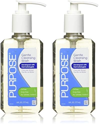 Purpose Gentle Cleansing Wash, 6 fl oz Each (Pack of 2)