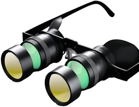 Fishing Binoculars Fishing Magnifier Glasses Portable Telescope Opera Glasses for Bird Watching, Sports, Concert, Yellow Polarized Len