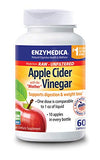 Enzymedica, Apple Cider Vinegar, Healthy Weight and Digestive Support, 60 Count