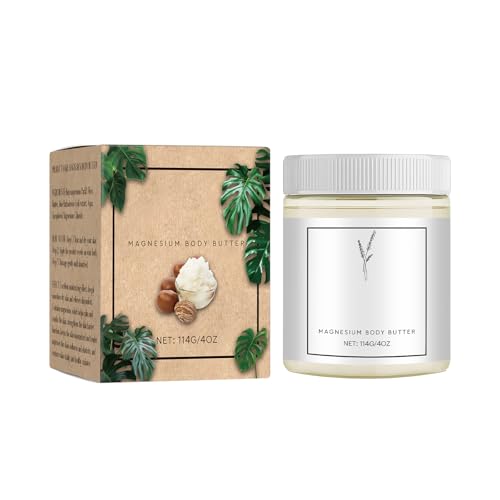 Neuropathy Cream, Magnesium Body Butter,Magnesium Cream for Neuropathy, Deeply Moisturizes Skin, Keep Soft Smooth, Suitable for All Skin Types (white1pc, 4 Fl Oz (Pack of 1))