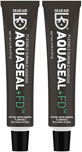 GEAR AID Aquaseal FD Flexible Durable Repair Adhesive for Fixing Tears and Holes in Waders, Wetsuits, PVC Inflatables, Vinyl and Outdoor Gear, Dries Clear