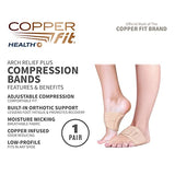 Copper Fit Arch Relief PLUS – Compression Wrap with Orthotic Arch Support Plantar Fasciitis, Flat Feet, Fallen Arches – Universal Fit for Men and Women