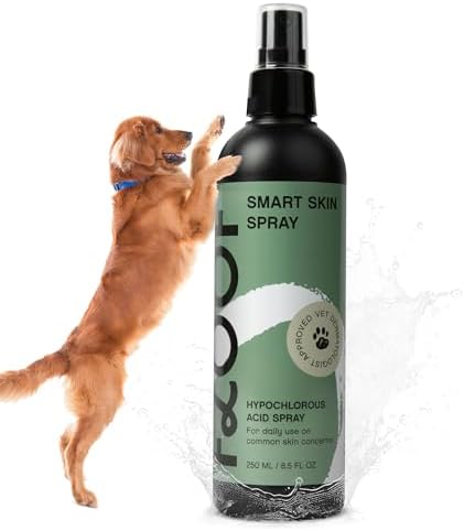 Hypochlorous Acid Spray for Dogs - Hot Spot Treatment & Allergy Relief - Dog Skin Anti Itching & Paw Licking Remedy - Wound Cleanser Spray (8.5 FL OZ) (Pack of 1)