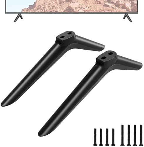 TV Stand for Onn TV Legs, Only for Onn TV Stand 100012589, 100012590 with Screws Set, Please Check TV Bottom Hole, Easy to Install, Black