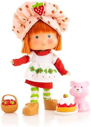 Strawberry Shortcake 'Limited Edition' Classic Version Strawberry Shortcake 5.5-inch Poseable Sweet Scented Fashion Doll with 4 Surprise Reveal Accessories