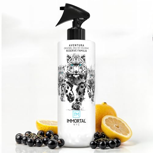 Immortal NYC Reserve Aventura, Premier After Shave For Men, 17 oz- Refreshes, Disinfects & Relieves Face and Skin- Fruity Woody Mens Cologne