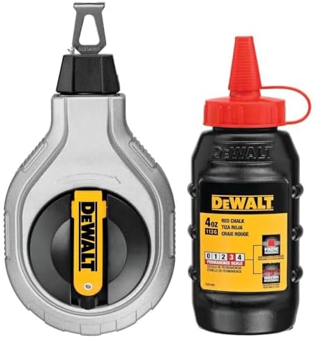 Dewalt 6:1 100Ft Chalk Reel Kit With Red Chalk