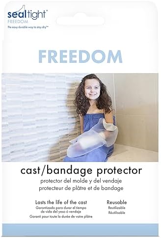 Brownmed - Seal-Tight Freedom Cast & Bandage Protector - Toddler & Child Arm Cast Protector for Shower & Swimming - Reusable, Waterproof Cast Shower Cover - Pediatric Arm