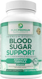 PurePremium Blood Sugar Support Capsules – Natural Blend – 120 Count