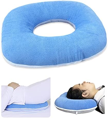 MESINURS Anti-Decubitu Pad Bed Cushion - Donut Nursing Bed Sore Pad for Bedridden, Elderly, Disabled, Comfort & Breathable for Pain Relif (17"x16", Oval)