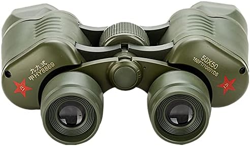 50x50 Compact Binoculars with Clear Low Light Vision, Large Eyepiece Waterproof Binocular for Adults Kids,High Power Easy Focus Binoculars for Bird Watching,Outdoor Hunting,Travel,Sightseeing (Green)
