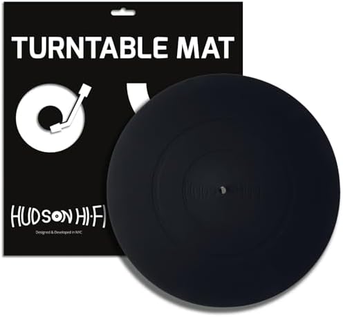 Silicone Turntable Platter Mat - Anti-Static Slipmat for Vinyl Record Players - 12" Universal LP Mat with Non-Slip Design for Optimal Sound Playback, Reduced Vibration, and Enhanced Audio Fidelity