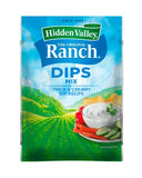 HIDDEN VALLEY Ranch Dip and Salad Dressing Mix 1oz Packs (Pack of 12) (Fiesta)